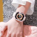 DOUBLE ROW DIAMOND INLAID FILM CASE