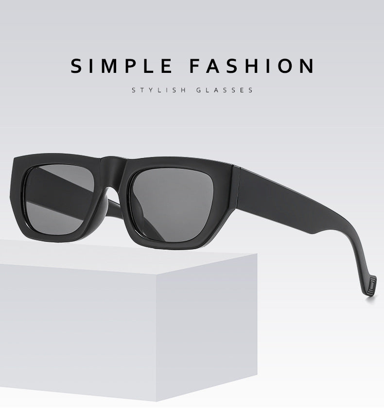 BROWN SUNGLASSES FASHION PERSONALITY STREET SHOOTING