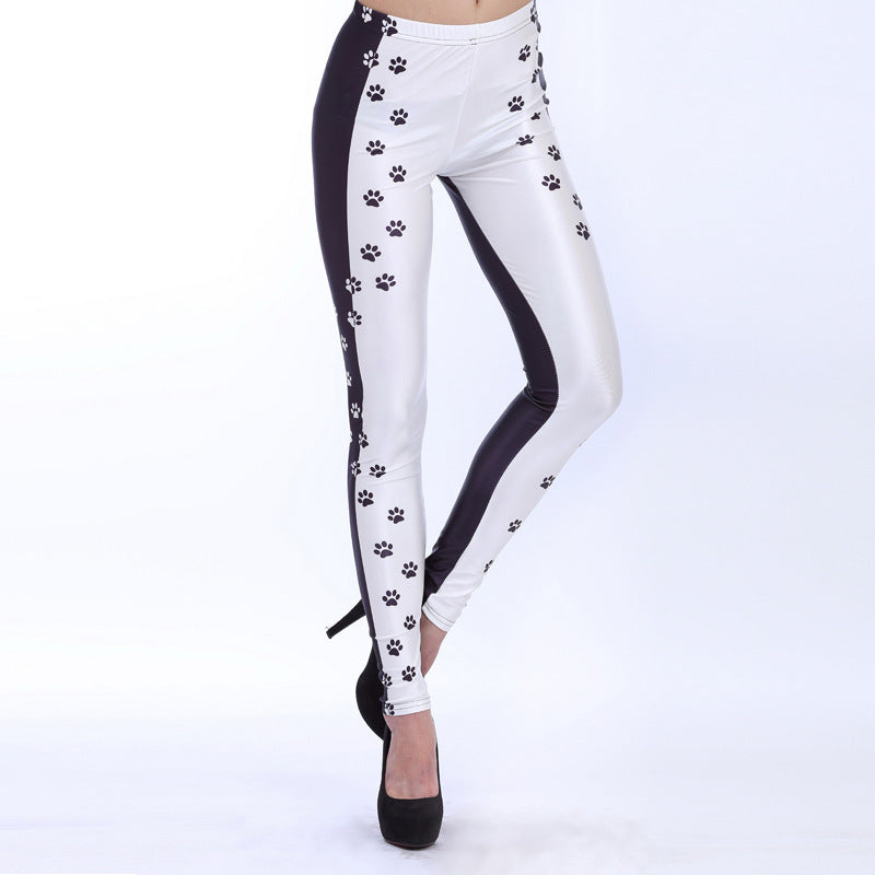 BLACK WHITE DIGITAL LEGGINGS