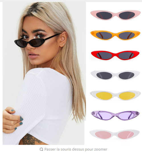 NEW OVAL RETRO SUNGLASSES TRANSPARENT OCEAN