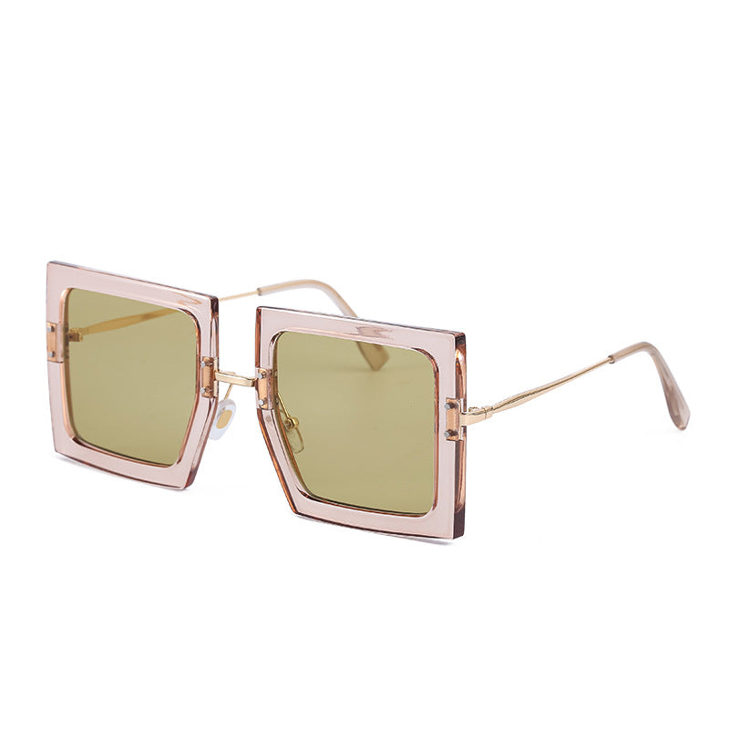 WOMEN'S FASHION VINTAGE SQUARE SUNGLASSES TAKING SNAPSHOTS