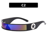 FIVE-POINTED STAR NARROW SUNGLASSES