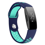 Suitable For Fitbit Inspireinspire HRACE2 Two-color Round Hole Silicone Strap Wristband Watch Strap