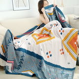 JAPANESE NEW SUMMER FIVE-LAYER COTTON GAUZE TOWEL BLANKET