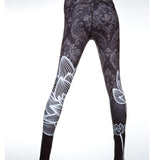 BLACK GREY DIGITAL LEGGINGS