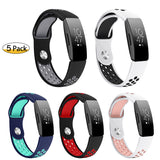 Suitable For Fitbit Inspireinspire HRACE2 Two-color Round Hole Silicone Strap Wristband Watch Strap