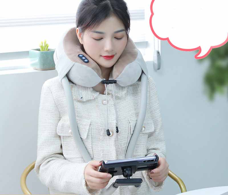 Lazy Mobile Phone Holder U-shaped Massage Pillow