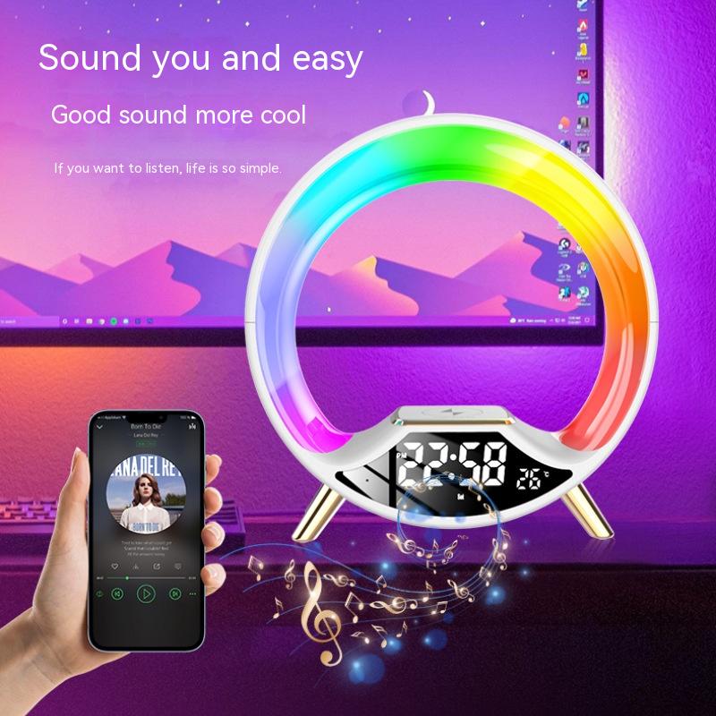SMART MUSIC LAMP WIRELESS CHARGING MULTIFUNCTIONAL BLUETOOTH SPEAKER NIGHT LIGHT