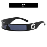 FIVE-POINTED STAR NARROW SUNGLASSES